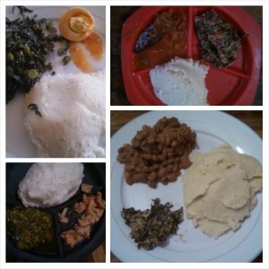 Various dinners... and no, those are not mashed potatoes at Oz Kids Orphanage.